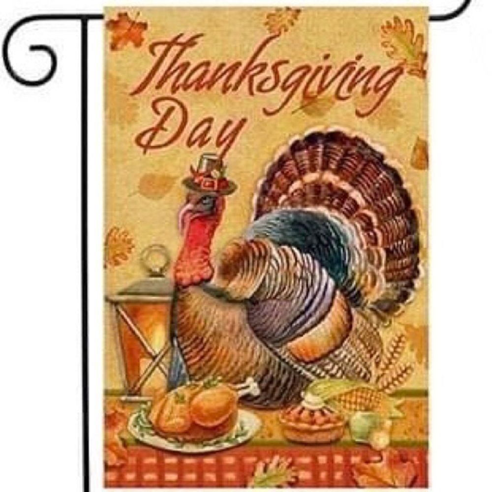Brand New Fall Thanksgiving Garden Flag #1